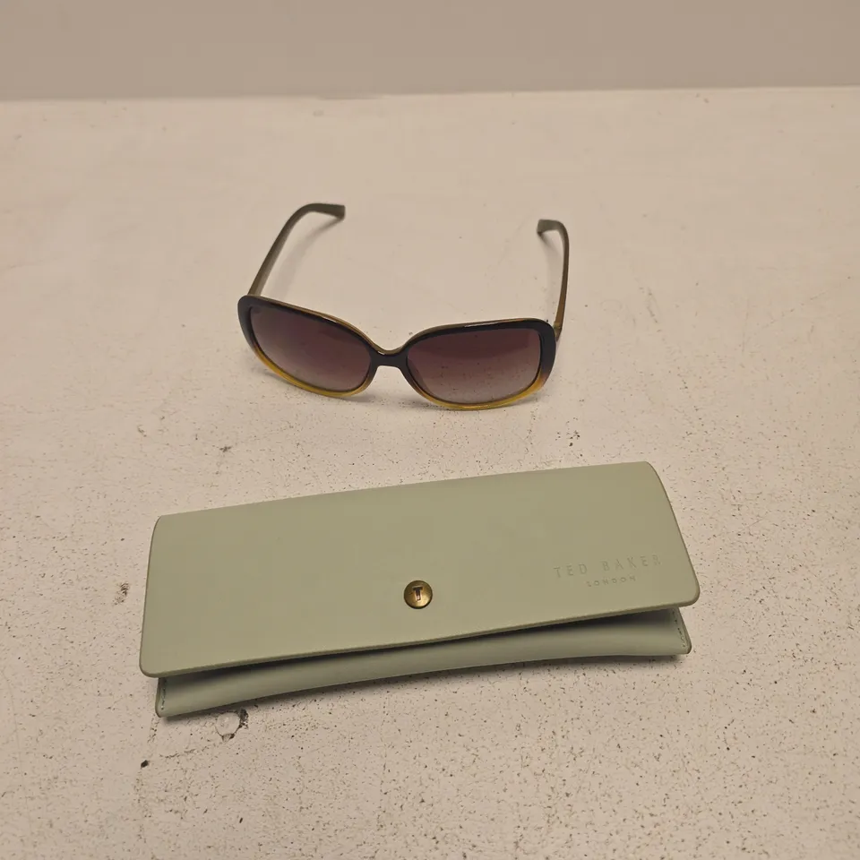 TED BAKER LONDON SUNGLASSES – TORTOISESHELL FRAME, WITH CASE 