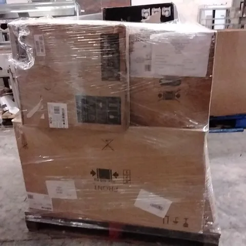 PALLET OF ASSORTED KITCHEN APPLIANCES TO INCLUDE;MICROWAVE OVEN,ELECTRIC FRIES STATION,STAND MIXER,VENTING HOB