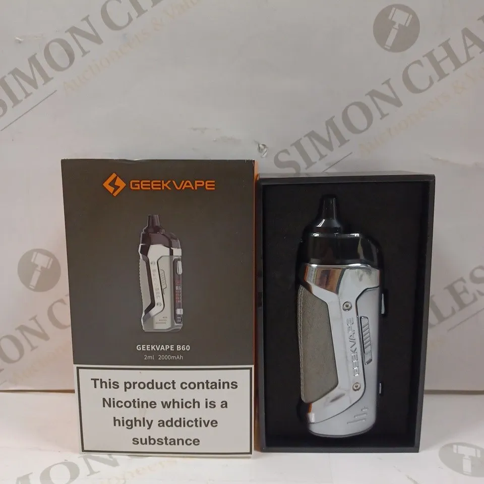 BOXED GEEK VAPE B60 2000MAH IN SILVER