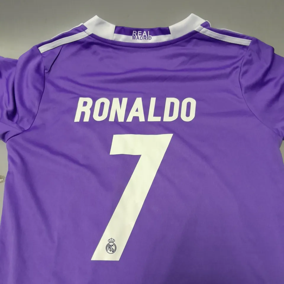 REAL MADRID FOOTBALL SHIRT - RONALDO 7 - UK KIDS 24