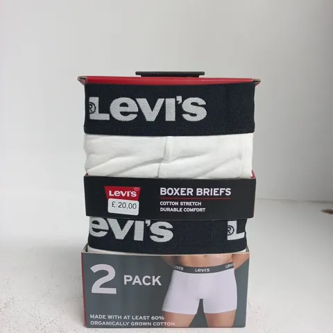 LEVI'S BOXER BRIEFS 2-PACK – COTTON STRETCH - SIZE XXL