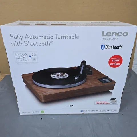 LENCO FULLY AUTOMATIC TURNTABLE WITH BLUETOOTH – LBTA-165WD
