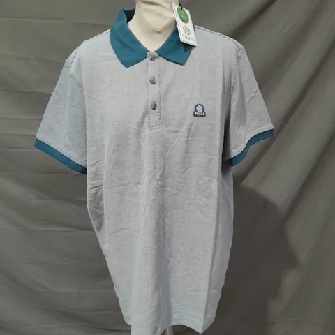 TOG24 WHITLEY MENS POLO SHIRT BLUE SIZE LARGE