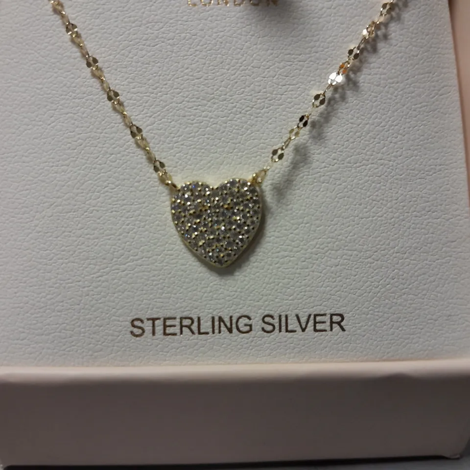 STELLA ROSE STERLING SILVER HEART THEMED NECKLACE