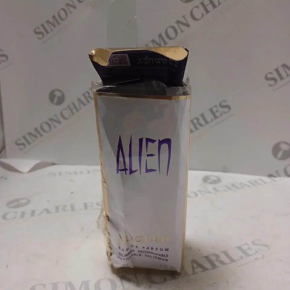 BOXED AND SEALED ALIEN MUGLER EAU DE PARFUM REFILLABLE TALISMAN 60ML