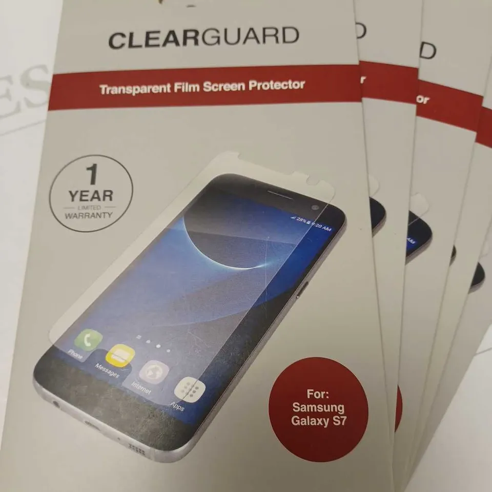 LOT OF FIVE TO INCLUDE SCREEN PROTECTORS FOR SAMSUNG GALAXY S7