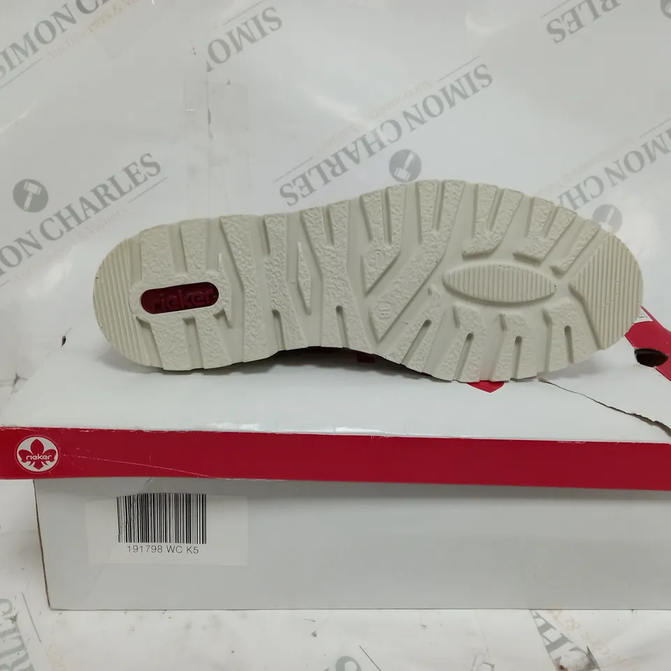 RIEKER ANTISTRESS SLIP ON SHOES IN OFF WHITE COLOUR - SIZE 5
