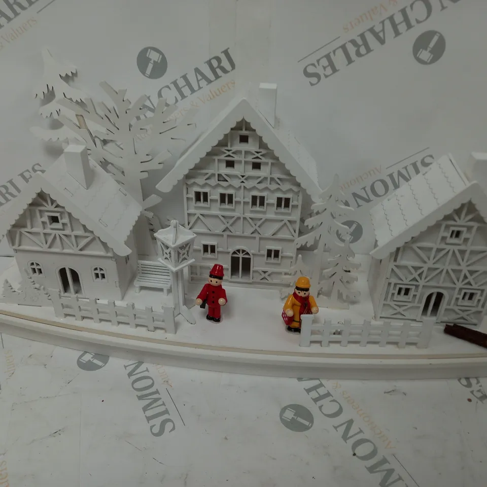 WHITE WOOD LIT VILLAGE SCENE RRP £34.99