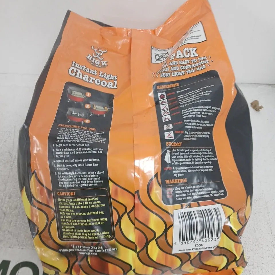 BIG K INSTANT LIGHT CHARCOAL – 4 PACK