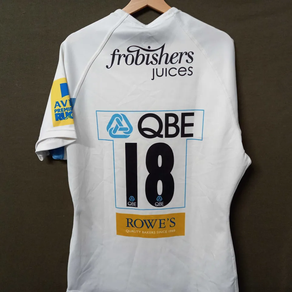 SAMURAI SPORTSWEAR EXETER RUGBY CHEIFS SHIRT IN WHITE - XXL