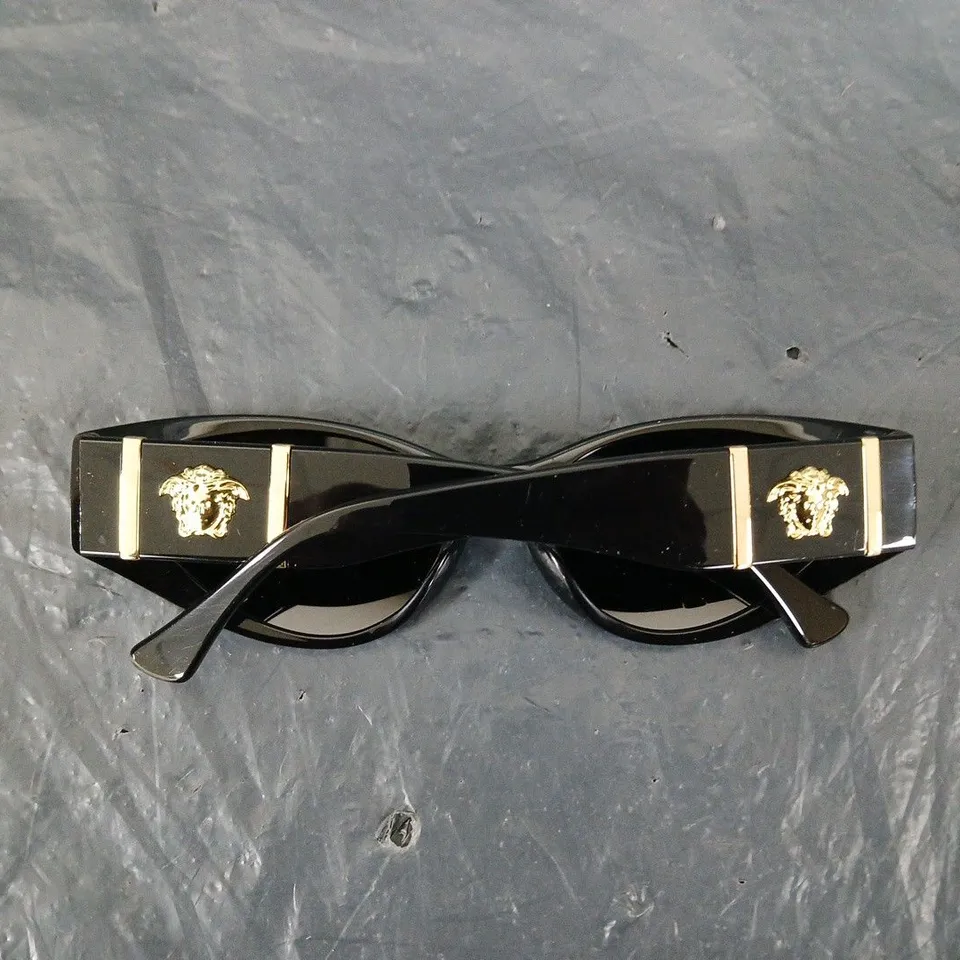 BOXED PAIR OF VERSACE RECTANGLE SUNGLASSES 