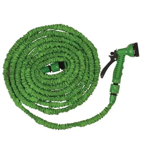 BERNINI PATTERNED HYDROHOSE WITH QUICK CONNECTORS GREEN