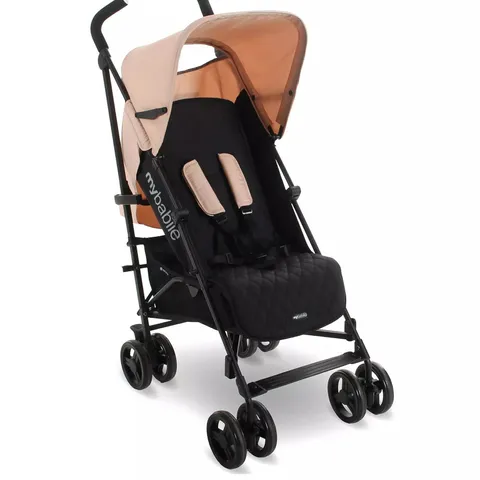 MY BABIIE MB01 LIGHTWEIGHT STROLLER - BLUSH PINK - COLLECTION ONLY 