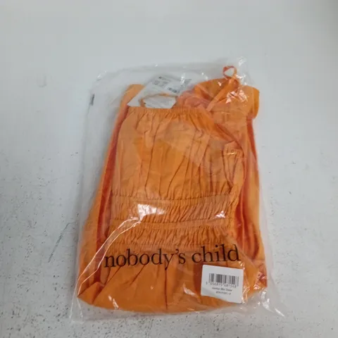 NOBODY'S CHILD JOCELYN MINI DRESS – ORANGE, UK 8 (EU 36, US 4) – NEW WITH TAG