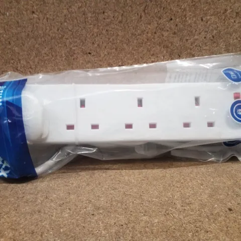 BOXED DESIRETECH 4 WAY 1M EXTENSION LEAD - WHITE