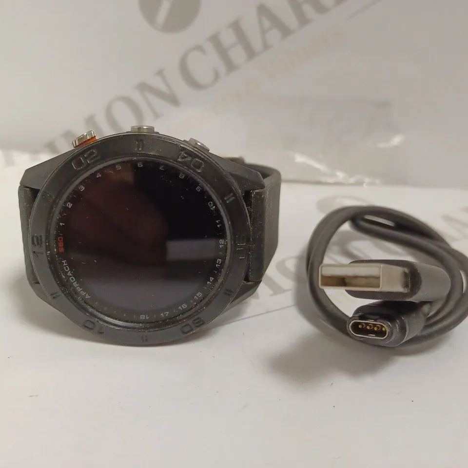 GARMIN APPROACH S60 GPS GOLF WATCH WITH BLACK RUBBER STRAP