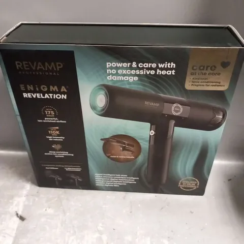 BOXED REVAMP ENIGMA REVELATION HAIR DRYER DR-6500-GB