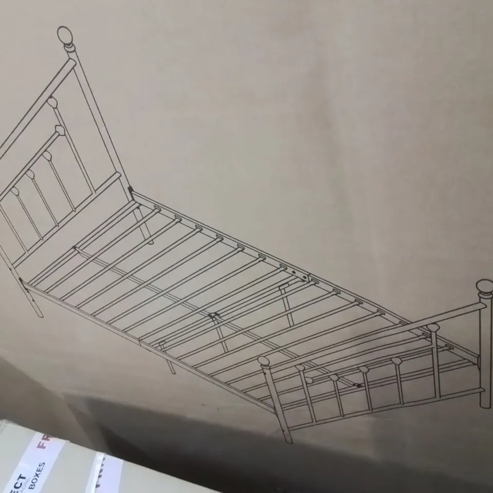 BOXED EASTFORD BED FRAME WITH VINTAGE HEADBOARD//SIZE UNSPECIFIED 