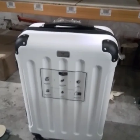 LUGG TRAVEL SUITCASE WHITE