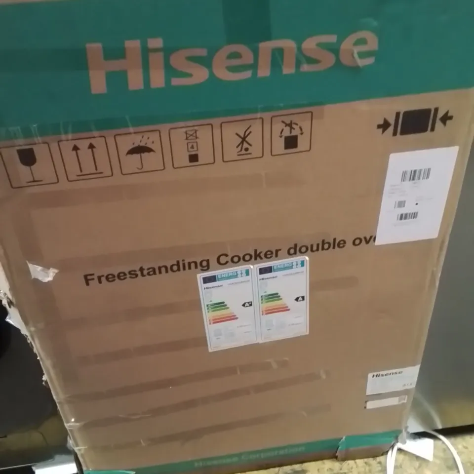 BOXED HISENSE HDE3211BWUK ELECTRIC COOKER WITH CERAMIC HOB 