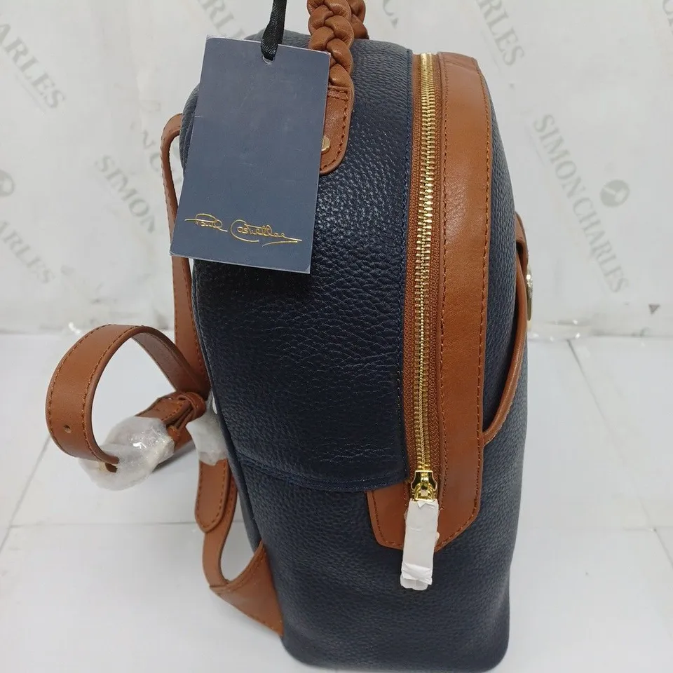 PAUL COSTELLOE DRESSAGE RUCKSACK IN NAVY/TAN 