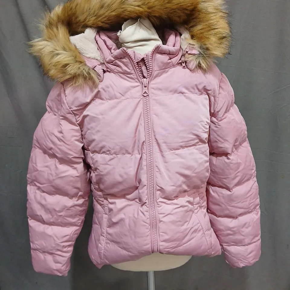 SOUL CAL 2ZIP BUBBLE COAT IN PINK - SIZE 12