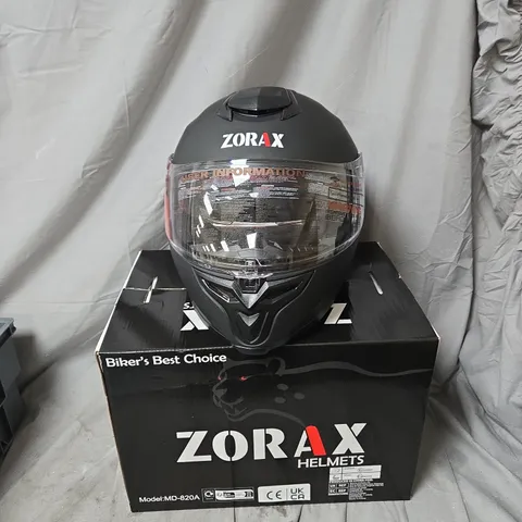 ZORAX MD-820A BIKER HELMET β MATTE BLACK