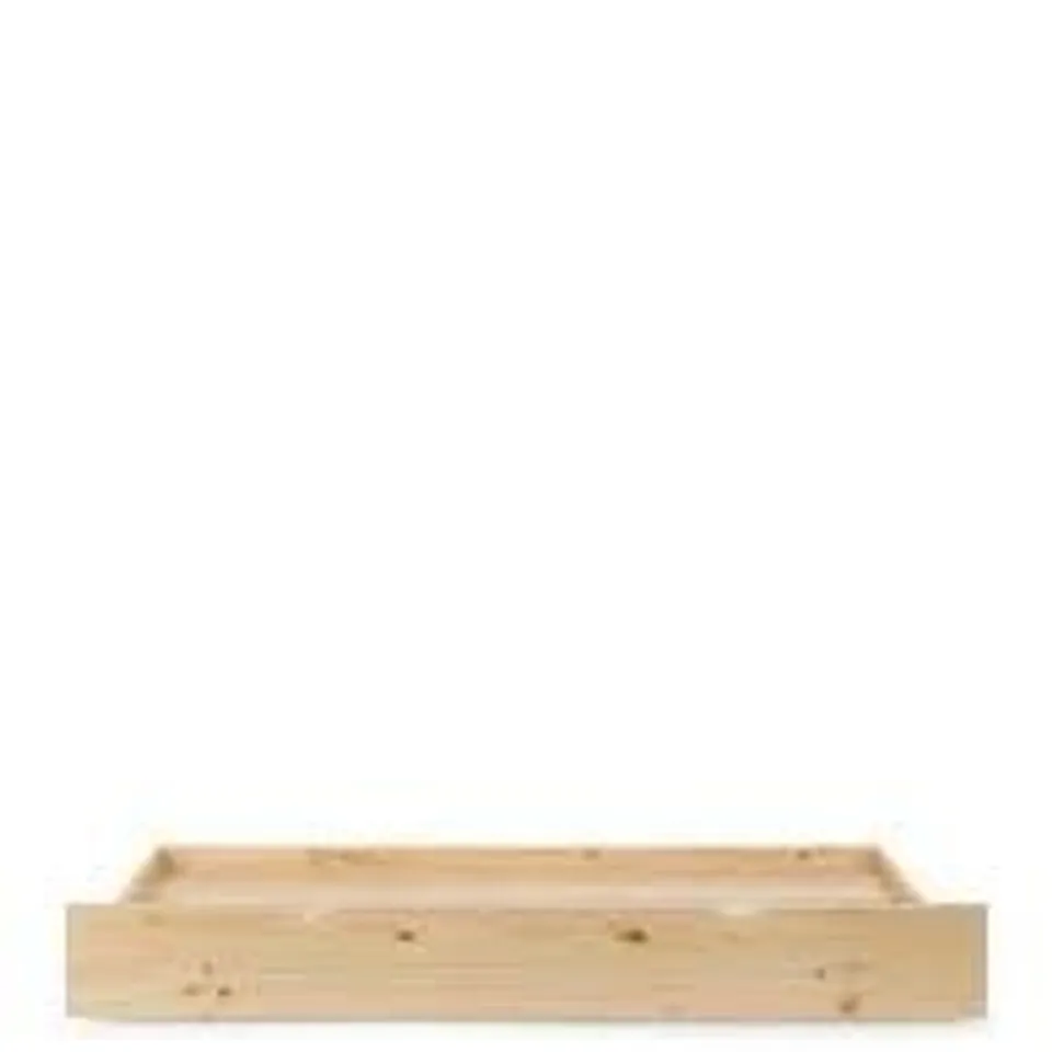 BOXED NOVARA KIDS TRUNDLE UNDER BED STORAGE DRAWER ADD ON - PINE (1 BOX)