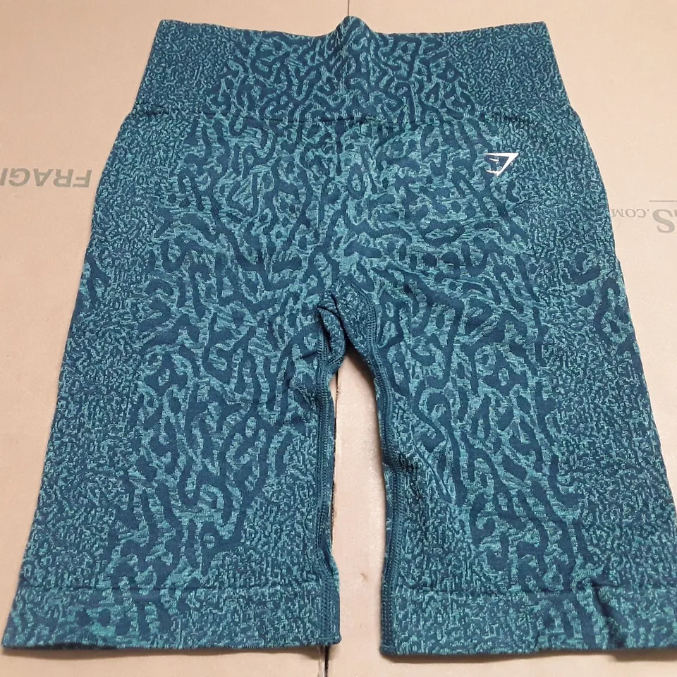 GYMSHARK GREEN TRAINING PANTS - M