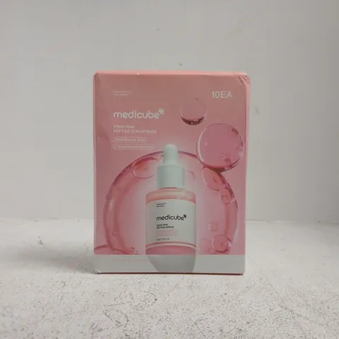 MEDICUBE PINK PEPTIDE SERUM MASK BOXED (10EA) – 10 SHEETS