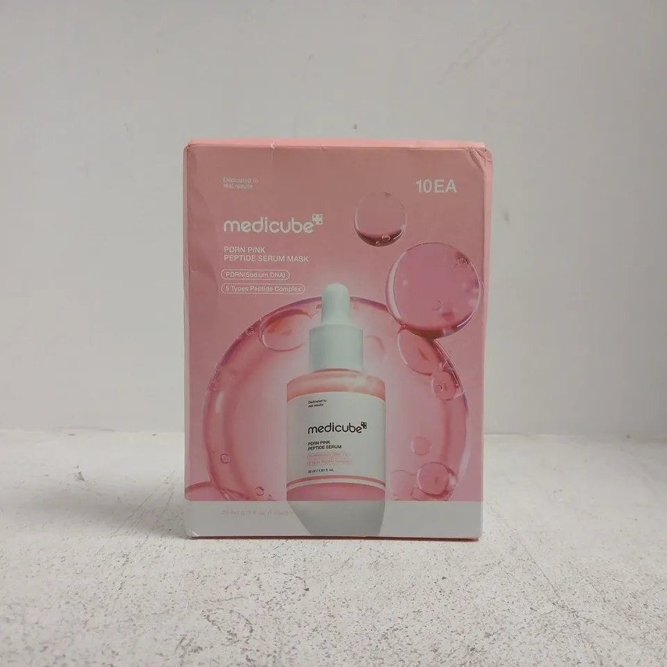 MEDICUBE PINK PEPTIDE SERUM MASK BOXED (10EA) – 10 SHEETS