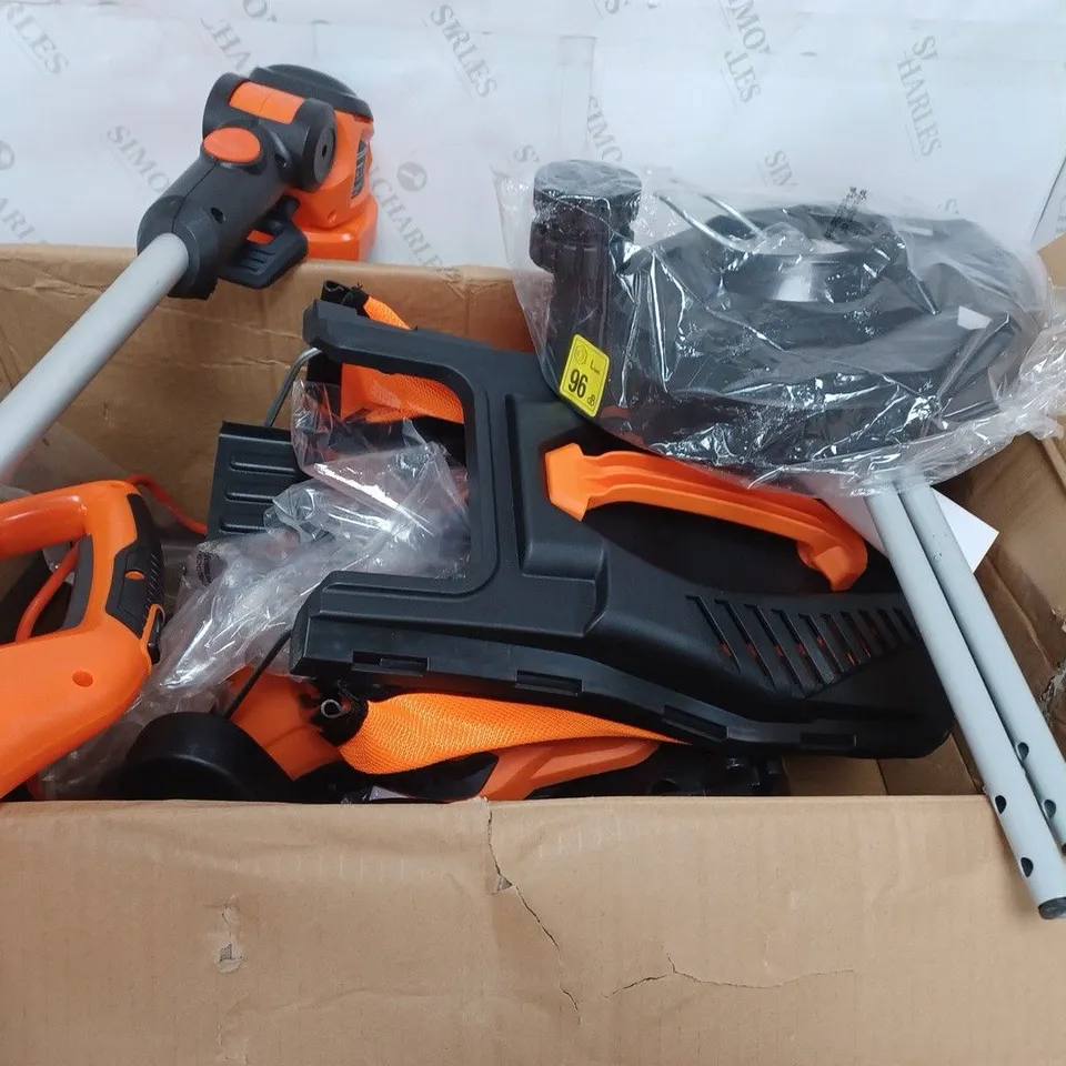BOXED YARD FORCE 32CM LAWNMOWER AND TRIMMER