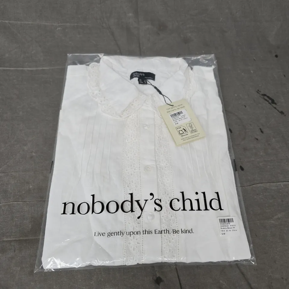 BAGGED NOBODYS CHILD BRODERIE BLOUSE - SIZE 8