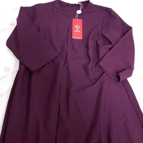 FINERY HAZEL DRESS IN PURPLE - SIZE 16