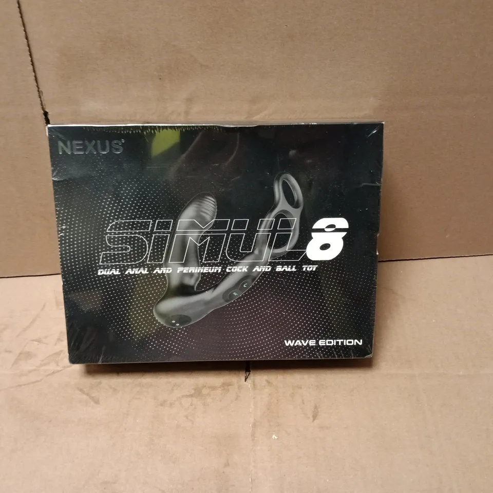 SEALED NEXUS SIMUL8 DUAL ANAL AND PERINEUM COCK AND BALL TOY - WAVE EDITION