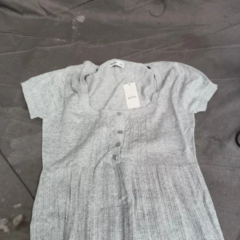 HOLLISTER WOMEN'S GREY KNIT DRESS, SIZE L