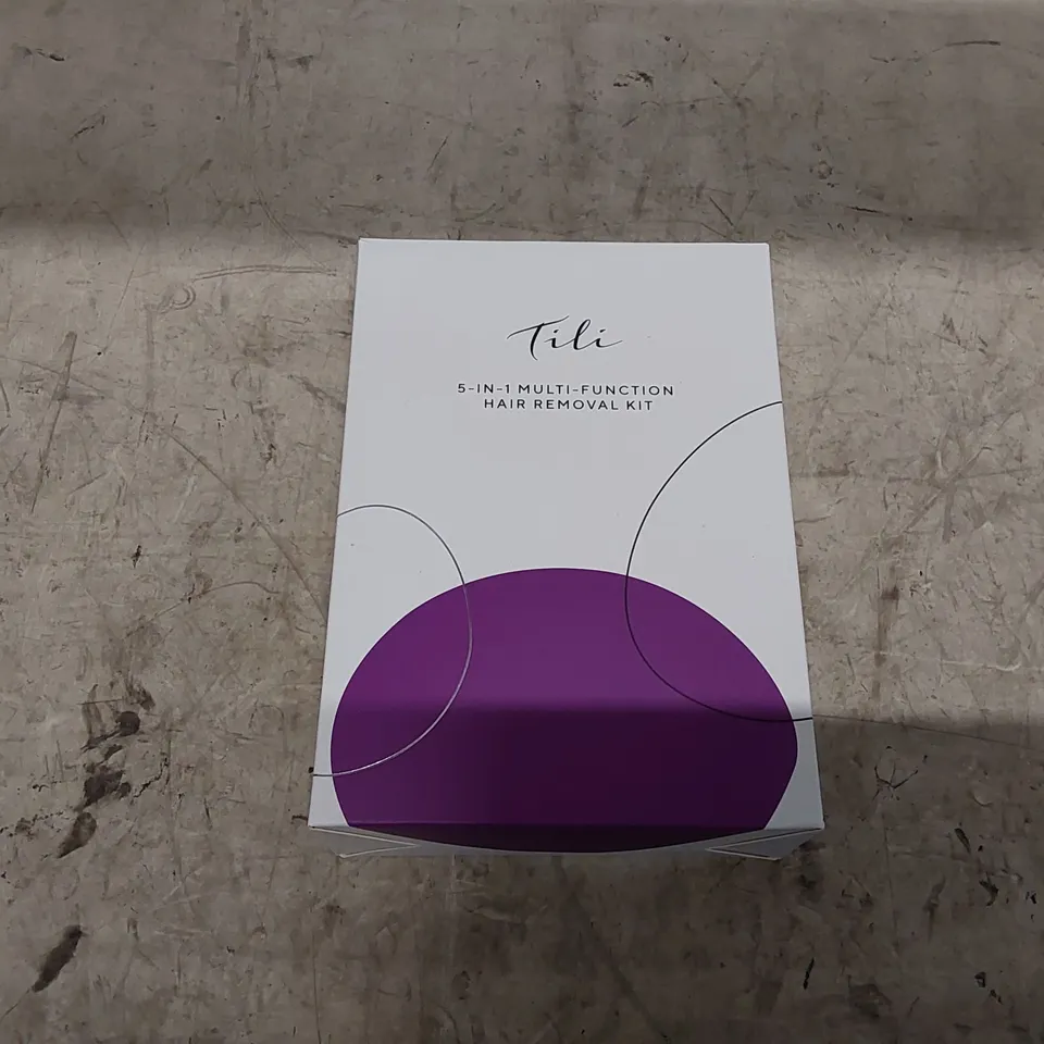 BOXED TILI 5-IN-1 MULTI-FUNCTION HAIR REMOVAL KIT PURPLE (1 BOX)