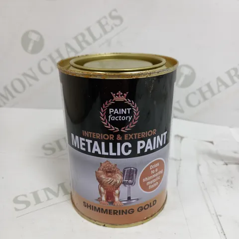 BOX OF 12 PAINT FACTORY SHIMMERING GOLS METALLIC PAINT