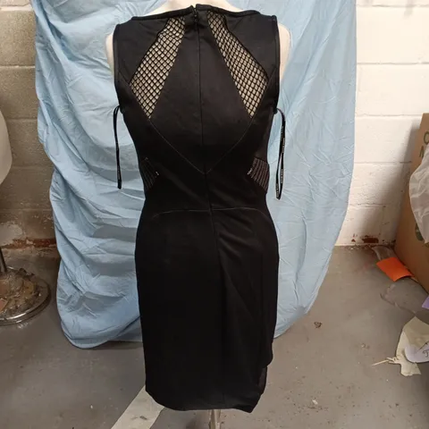 Karen Millen Black Dress with Mesh Back Panels, UK 12 – Evening/Formal Dress