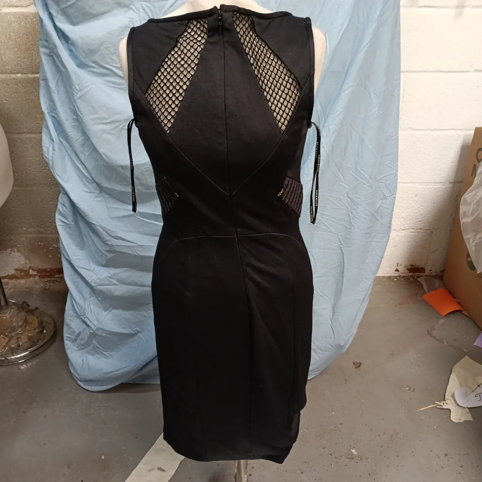 Karen Millen Black Dress with Mesh Back Panels, UK 12 – Evening/Formal Dress
