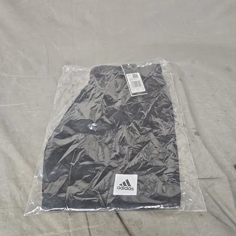 ADIDAS SHORT LENGTH SOLID SWIM SHORTS IN BLACK SIZE S