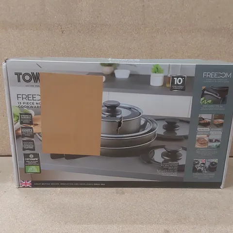 BOXED TOWER FREEDOM NON-STICK COOKWARE SET