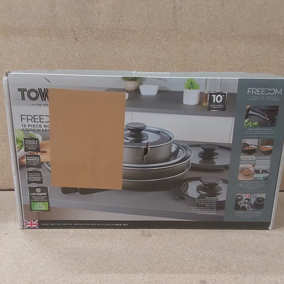BOXED TOWER FREEDOM NON-STICK COOKWARE SET