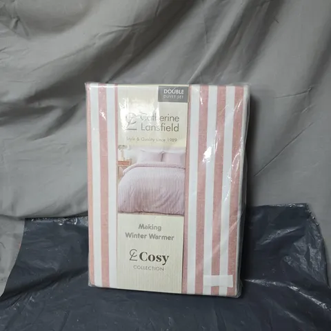 CATHERINE LANSFIELD DOUBLE DUVET SET – COSY COLLECTION (MAKING WINTER WARMER)