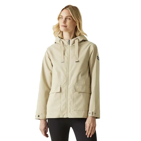 BRAND NEW REGATTA OTILIE WATERPROOF JACKET IN WHITE PEPPER - 20