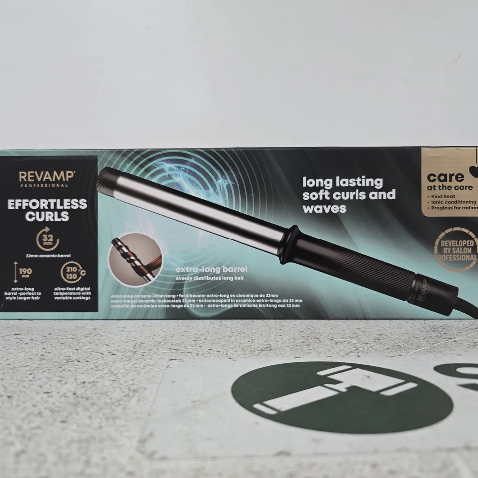 REVAMP PROFESSIONAL EFFORTLESS CURLS CURLING WAND – 32MM BARREL, BOXED