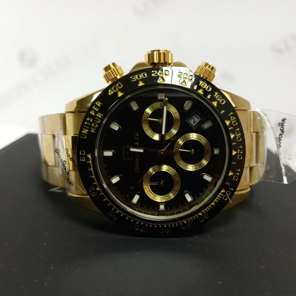ZIHLMANN & CO TRIPLE DIAL BRACELET STRAP WATCH