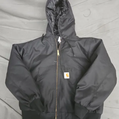 CARHARTT BLACK HOODED JACKET – SIZE S