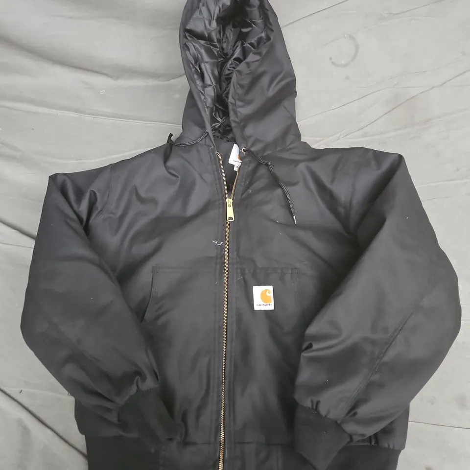 CARHARTT BLACK HOODED JACKET – SIZE S