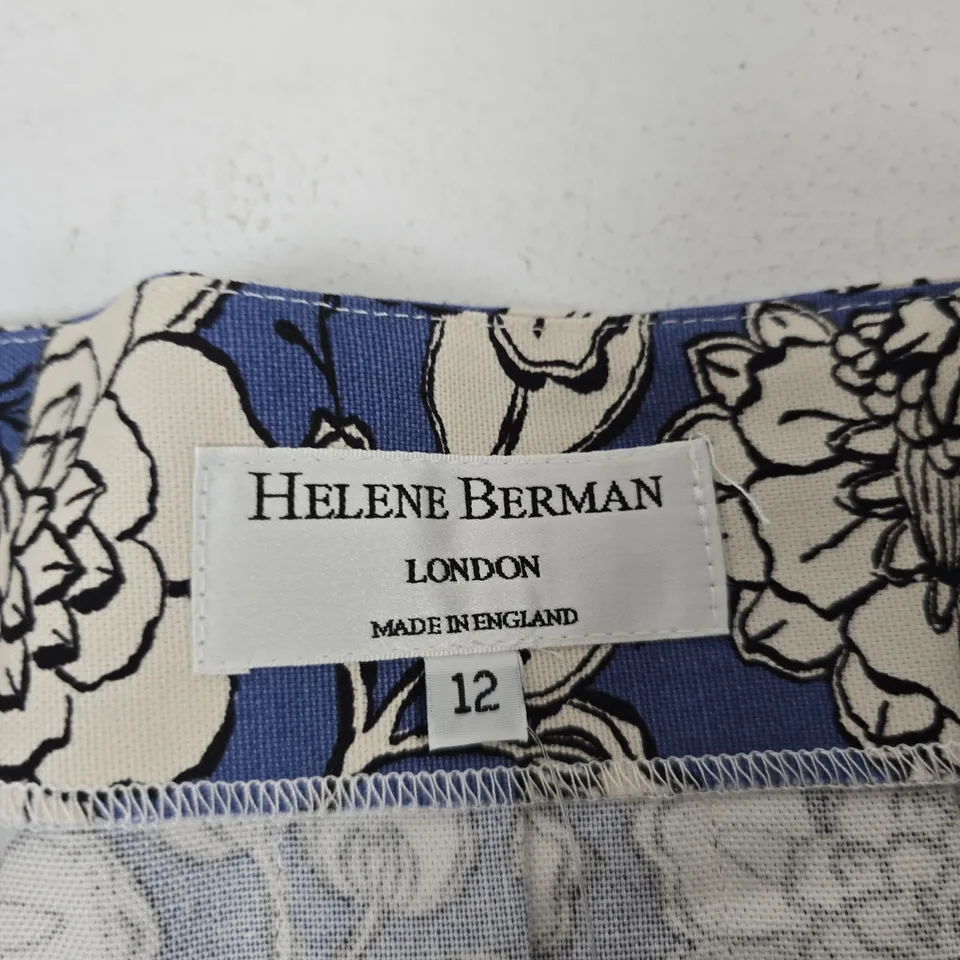 HELENE BERMAN LONDON FLORAL MAXI SKIRT – UK 12 – MADE IN ENGLAND